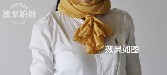 新浪吉林生活小浪招第六期:丝巾和围巾系法(图