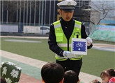汪清县公安局交警大队开展助教宣传活动